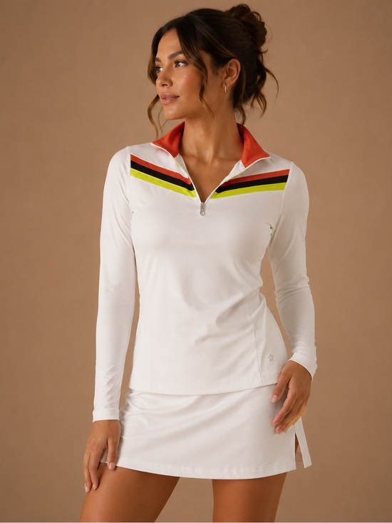 Gretchen Scott Designs Tops - Lohla Sport Los Angeles Women's Quarter Zip Golf Pullover Medium